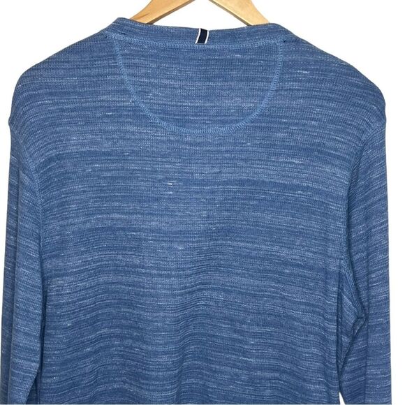 U.S. POLO ASSN SPACE DYE THERMAL HENLEY Sz S Men’s Blue NWT🏷 - Picture 5 of 14